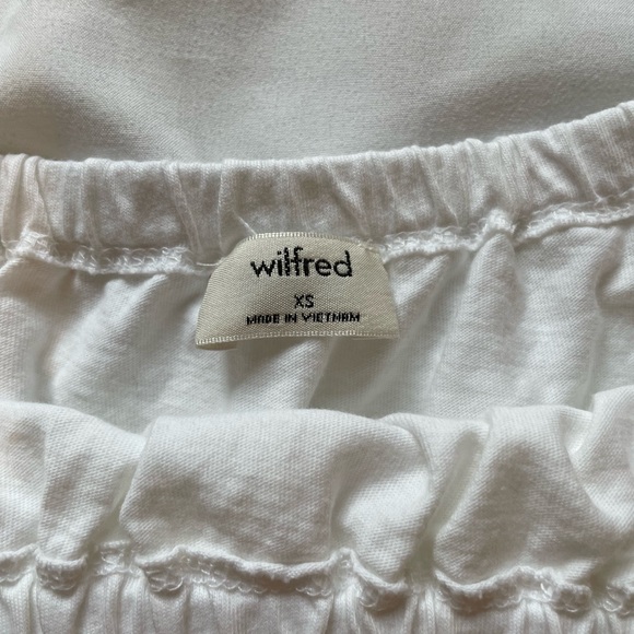 WILFRED OFF TBE SHOULDER CROP TOP WHITE - Picture 2 of 3